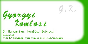 gyorgyi komlosi business card
